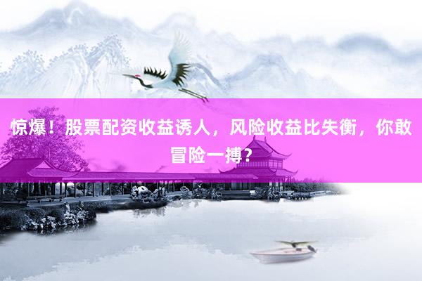 惊爆！股票配资收益诱人，风险收益比失衡，你敢冒险一搏？