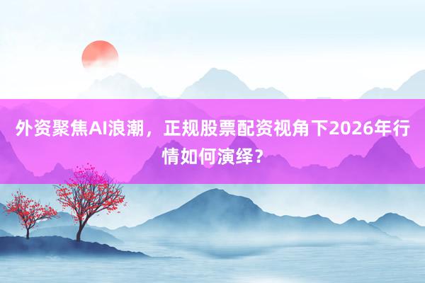 外资聚焦AI浪潮，正规股票配资视角下2026年行情如何演绎？